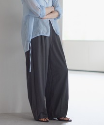 【接触冷感】R/Nカノコタックワイドカーブパンツ