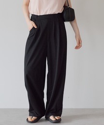 【接触冷感】R/Nカノコタックワイドカーブパンツ