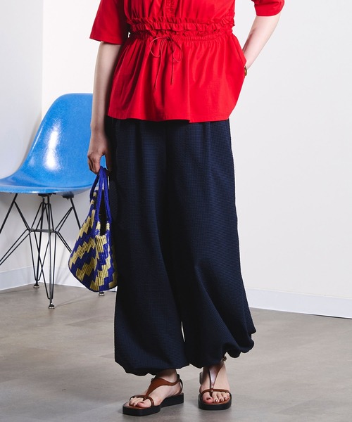 ROSE BUD（ローズバッド）の「mici/BALLOON PANTS（その他パンツ・レディース・ネイビー/ベージュ・ONE SIZE）」の2枚目の写真