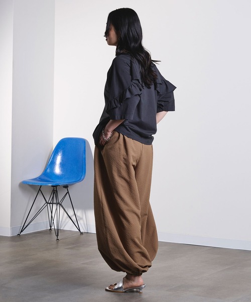 ROSE BUD（ローズバッド）の「mici/BALLOON PANTS（その他パンツ・レディース・ネイビー/ベージュ・ONE SIZE）」の8枚目の写真