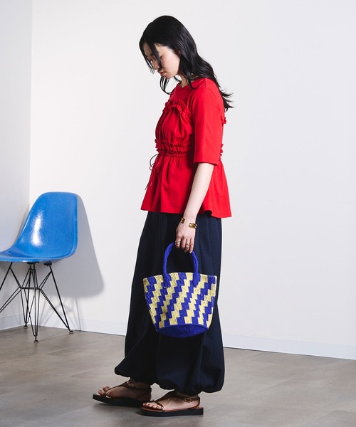 ROSE BUD（ローズバッド）の「mici/BALLOON PANTS（その他パンツ・レディース・ネイビー/ベージュ・ONE SIZE）」の14枚目の写真