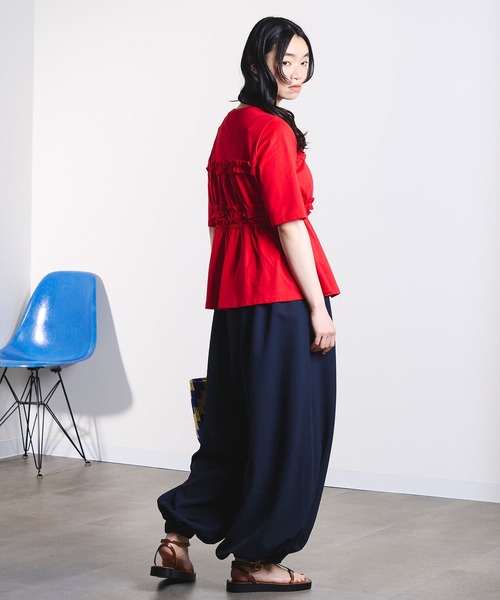ROSE BUD（ローズバッド）の「mici/BALLOON PANTS（その他パンツ・レディース・ネイビー/ベージュ・ONE SIZE）」の13枚目の写真