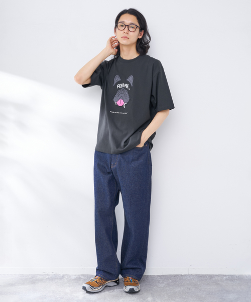 B.C STOCK(ベーセーストック)の「MICCHI フェイスドッグTEE(Tシャツ/カットソー・メンズ・ブラック/ホワイト/ベージュ・LARGE/MEDIUM)」の22枚目の写真