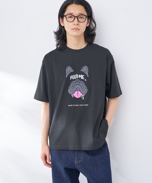 B.C STOCK(ベーセーストック)の「MICCHI フェイスドッグTEE(Tシャツ/カットソー・メンズ・ブラック/ホワイト/ベージュ・LARGE/MEDIUM)」の16枚目の写真
