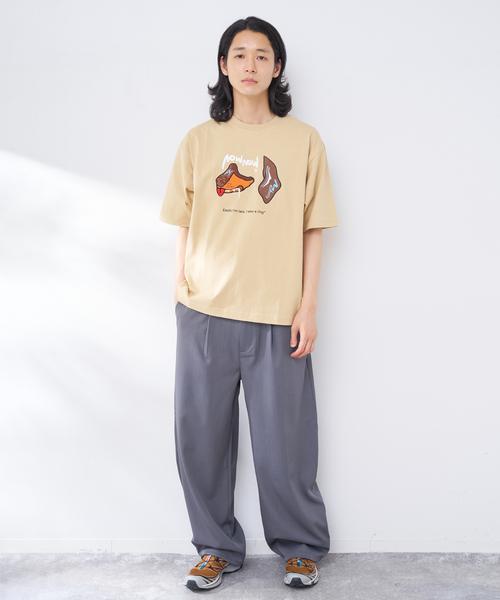 B.C STOCK(ベーセーストック)の「MICCHI フェイスドッグTEE(Tシャツ/カットソー・メンズ・ブラック/ホワイト/ベージュ・LARGE/MEDIUM)」の11枚目の写真