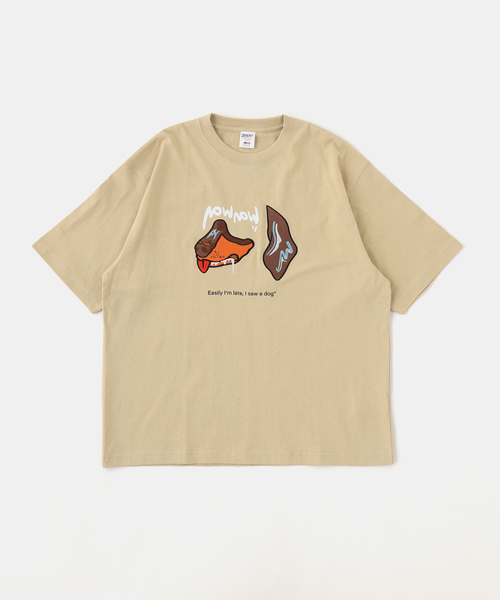 B.C STOCK(ベーセーストック)の「MICCHI フェイスドッグTEE(Tシャツ/カットソー・メンズ・ブラック/ホワイト/ベージュ・LARGE/MEDIUM)」の5枚目の写真