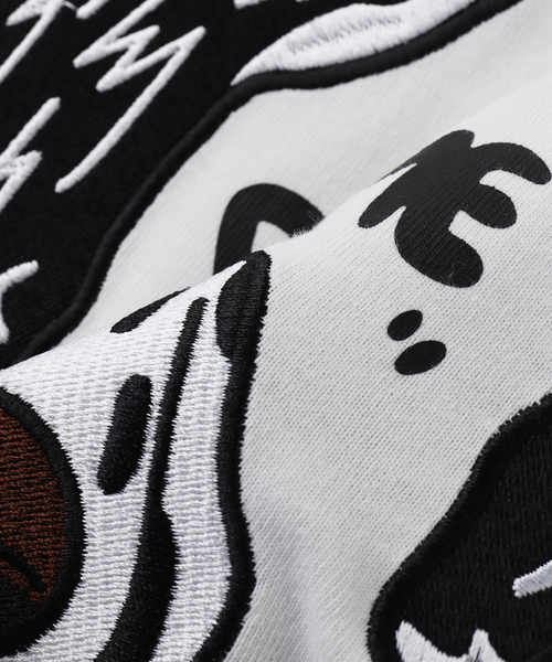 B.C STOCK(ベーセーストック)の「MICCHI フェイスドッグTEE(Tシャツ/カットソー・メンズ・ブラック/ホワイト/ベージュ・LARGE/MEDIUM)」の8枚目の写真