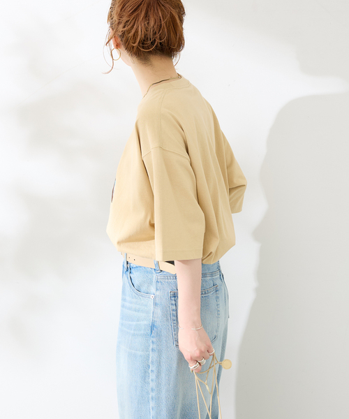 B.C STOCK(ベーセーストック)の「MICCHI フェイスドッグTEE(Tシャツ/カットソー・メンズ・ブラック/ホワイト/ベージュ・LARGE/MEDIUM)」の4枚目の写真