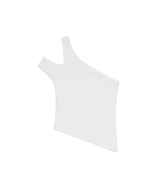 ROCKCAKE(ロックケーキ)の「Slit Button Asymmetric Sleeveless - White(Tシャツ/カットソー・レディース・その他・SMALL)」の7枚目の写真