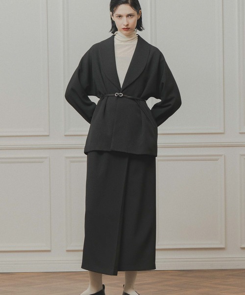 WHYTO.(ホワイト)の「「WHYTO. / ホワイト」dolman sleeve tailored jacket(その他アウター・レディース・杢グレー/チャコールグレー/ブラック・36/38)」の4枚目の写真