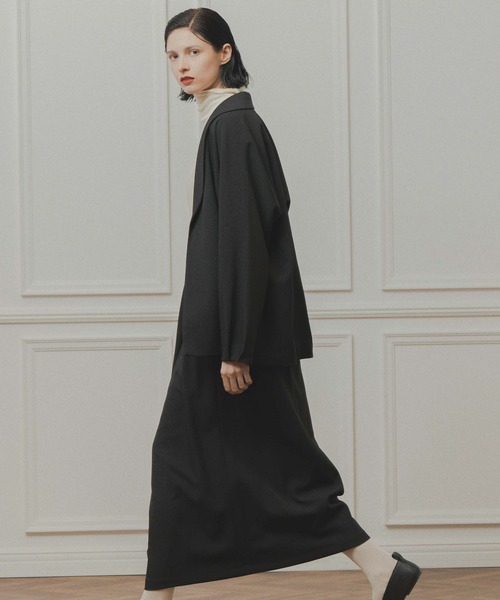 WHYTO.(ホワイト)の「「WHYTO. / ホワイト」dolman sleeve tailored jacket(その他アウター・レディース・杢グレー/チャコールグレー/ブラック・36/38)」の7枚目の写真
