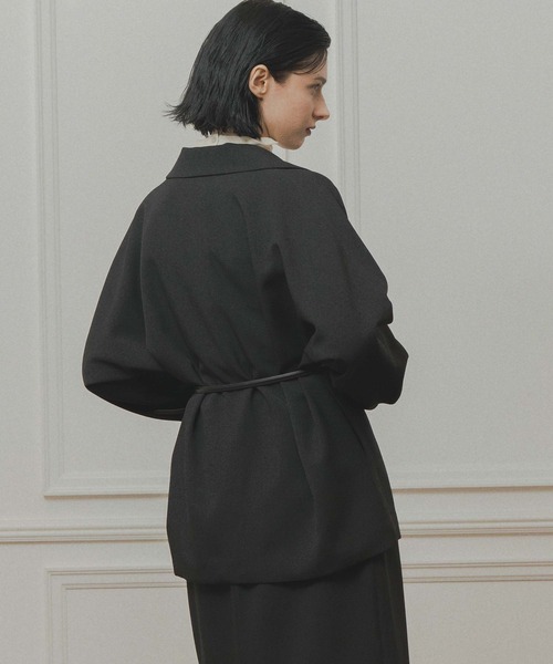 WHYTO.(ホワイト)の「「WHYTO. / ホワイト」dolman sleeve tailored jacket(その他アウター・レディース・杢グレー/チャコールグレー/ブラック・36/38)」の10枚目の写真