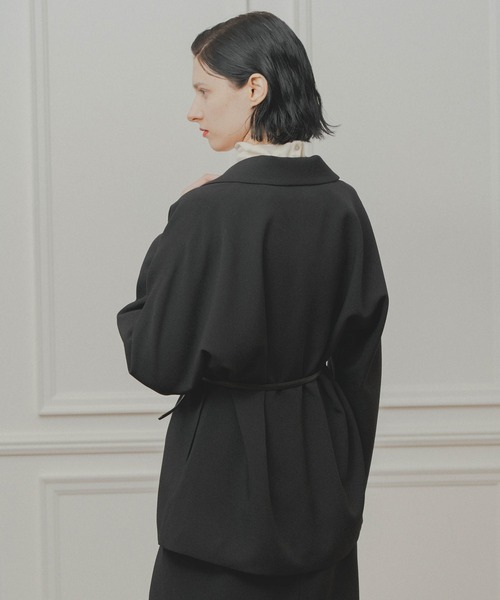 WHYTO.(ホワイト)の「「WHYTO. / ホワイト」dolman sleeve tailored jacket(その他アウター・レディース・杢グレー/チャコールグレー/ブラック・36/38)」の11枚目の写真