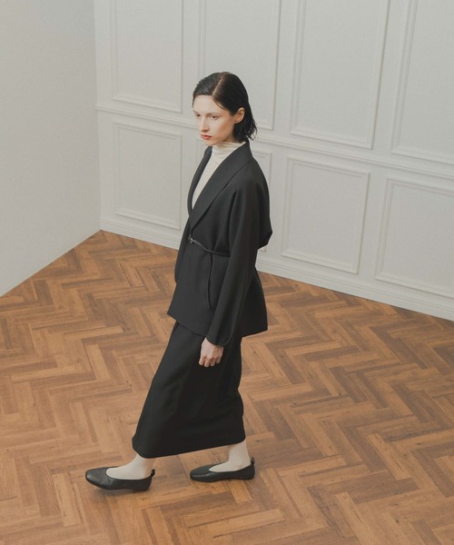 WHYTO.(ホワイト)の「「WHYTO. / ホワイト」dolman sleeve tailored jacket(その他アウター・レディース・杢グレー/チャコールグレー/ブラック・36/38)」の12枚目の写真