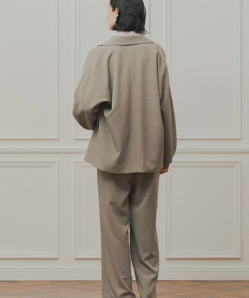 WHYTO.(ホワイト)の「「WHYTO. / ホワイト」dolman sleeve tailored jacket(その他アウター・レディース・杢グレー/チャコールグレー/ブラック・36/38)」の17枚目の写真