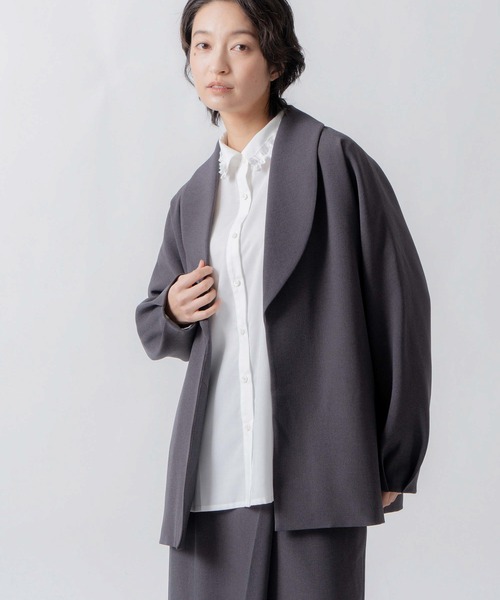 WHYTO.(ホワイト)の「「WHYTO. / ホワイト」dolman sleeve tailored jacket(その他アウター・レディース・杢グレー/チャコールグレー/ブラック・36/38)」の19枚目の写真