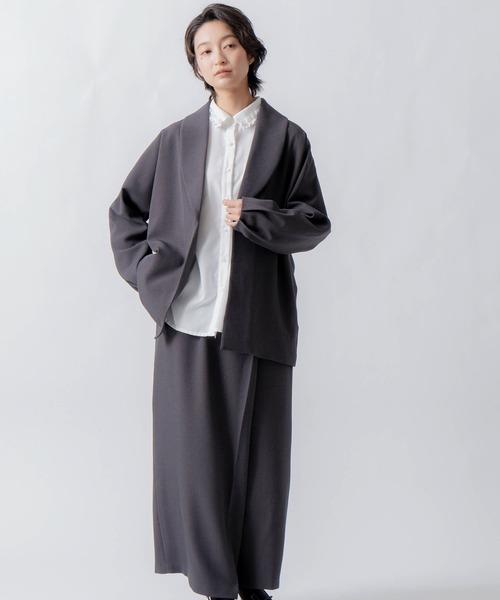 WHYTO.(ホワイト)の「「WHYTO. / ホワイト」dolman sleeve tailored jacket(その他アウター・レディース・杢グレー/チャコールグレー/ブラック・36/38)」の20枚目の写真