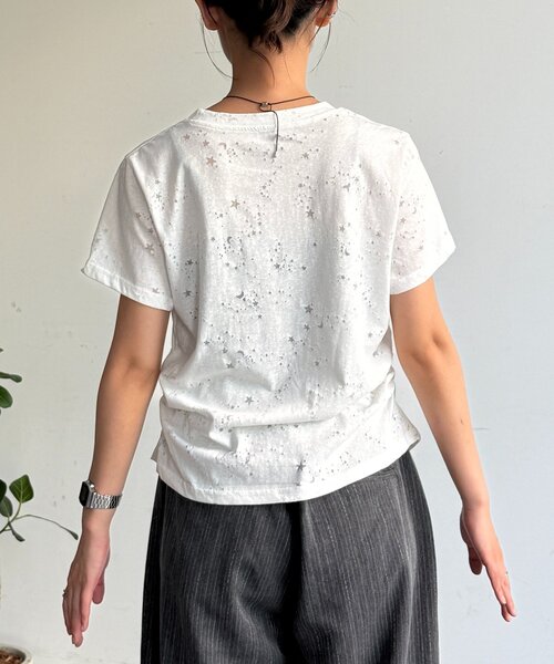 CPCM(シーピーシーエム)の「星柄スラブシアーT(Tシャツ/カットソー・レディース・ホワイト/イエロー/グレー・FREE)」の11枚目の写真