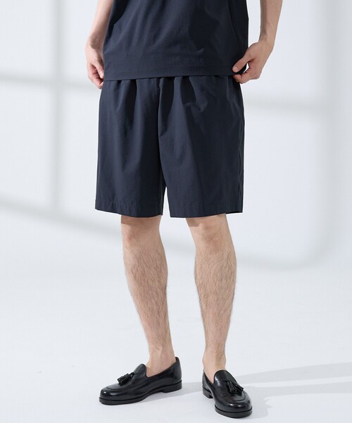 ABAHOUSE GRAY(アバハウスグレイ)の「【セットアップ対応】360°ストレッチ リップストップ リラックス ショートパンツ / 吸水速乾 / 遮熱 / UVカット(その他パンツ・メンズ・ネイビー/ブラック/チャコールグレー・48/46)」の3枚目の写真