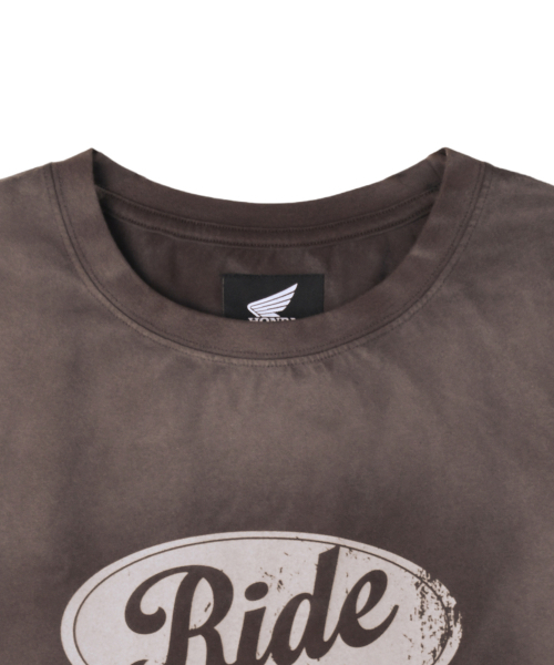 PHYPS MOTORCYCLE(フィップスモーターサイクル)の「Womens Vintage Ride Washed Crop Tee Brown(Tシャツ/カットソー・レディース・その他・SMALL/MEDIUM)」の3枚目の写真