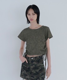 side gather short top