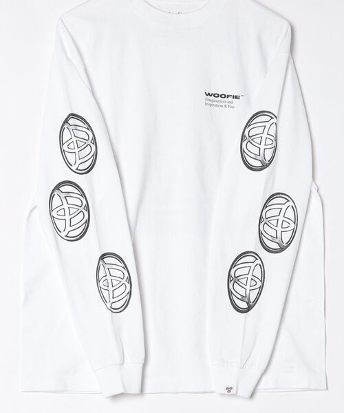 fridge（フリッジ）の「【Woofie】ウーフィー Pigment Team Wolf L/S tee（Tシャツ/カットソー・メンズ・ホワイト・M）」の3枚目の写真