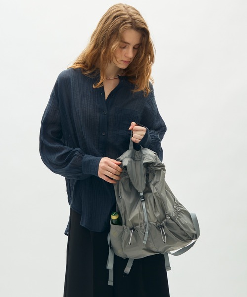 full/fill.(フルフィル)の「compact mini backpack / コンパクトミニバックパック(バックパック/リュック・レディース・グレー/ブラック・FREE)」の8枚目の写真
