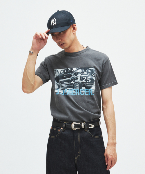 JOURNAL STANDARD(ジャーナルスタンダード)の「J.J.MERSER / ジェイジェイマーサー プリント Tシャツ(Tシャツ/カットソー・メンズ・ライトブルー/ブラック系その他/ライトグリーン・LARGE/MEDIUM)」の7枚目の写真