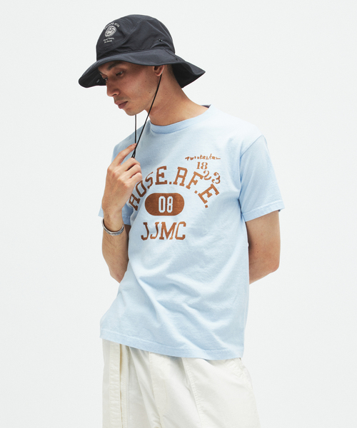 JOURNAL STANDARD(ジャーナルスタンダード)の「J.J.MERSER / ジェイジェイマーサー プリント Tシャツ(Tシャツ/カットソー・メンズ・ライトブルー/ブラック系その他/ライトグリーン・LARGE/MEDIUM)」の15枚目の写真