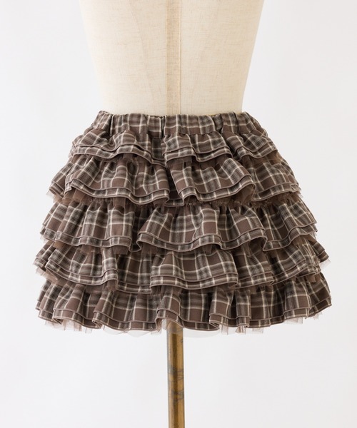one after another NICE CLAUP(ワンアフターアナザーナイスクラップ)の「【SMサイズ展開】フリフリミニスカート(スカート・レディース・ブラック/オフホワイト/ブラウン系その他・SMALL/MEDIUM)」の6枚目の写真