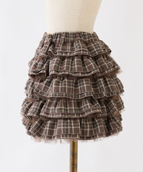 one after another NICE CLAUP(ワンアフターアナザーナイスクラップ)の「【SMサイズ展開】フリフリミニスカート(スカート・レディース・ブラック/オフホワイト/ブラウン系その他・SMALL/MEDIUM)」の5枚目の写真
