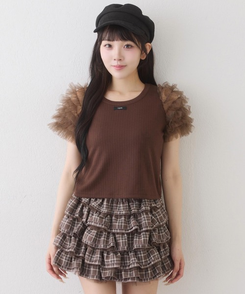 one after another NICE CLAUP(ワンアフターアナザーナイスクラップ)の「【SMサイズ展開】フリフリミニスカート(スカート・レディース・ブラック/オフホワイト/ブラウン系その他・SMALL/MEDIUM)」の12枚目の写真