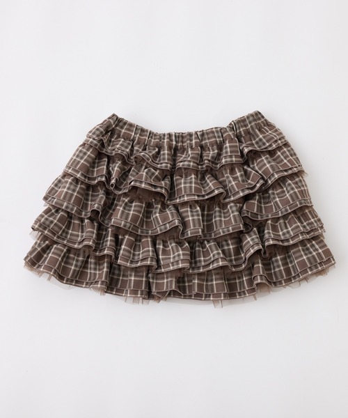 one after another NICE CLAUP(ワンアフターアナザーナイスクラップ)の「【SMサイズ展開】フリフリミニスカート(スカート・レディース・ブラック/オフホワイト/ブラウン系その他・SMALL/MEDIUM)」の17枚目の写真