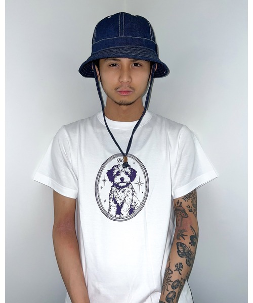 BGL(ビージーエル)の「【ZOZO限定!】DOG GRAPHIC TEE / 犬柄 / トイプードル / プリント / 韓国ストリート 半袖Tシャツ(Tシャツ/カットソー・レディース・ブルー/ホワイト/ブラック/レッド・XS/M/S)」の7枚目の写真