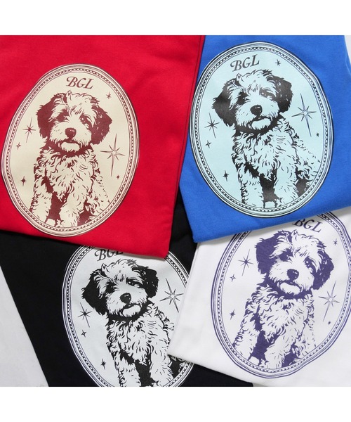 BGL(ビージーエル)の「【ZOZO限定!】DOG GRAPHIC TEE / 犬柄 / トイプードル / プリント / 韓国ストリート 半袖Tシャツ(Tシャツ/カットソー・レディース・ブルー/ホワイト/ブラック/レッド・XS/M/S)」の11枚目の写真