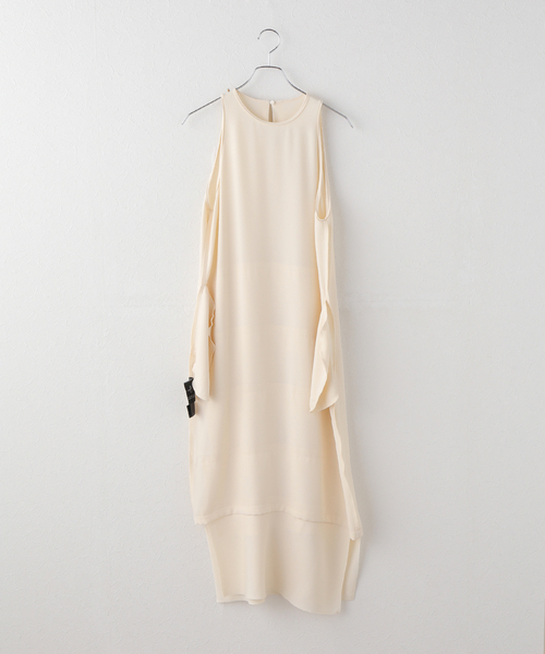 Noble（ノーブル）の「ROOM NO.8/ルームエイト BLACK W-SATIN NS TIERED DRESS（ワンピース・レディース・ホワイト・SMALL）」の18枚目の写真