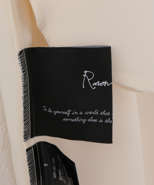 Noble（ノーブル）の「ROOM NO.8/ルームエイト BLACK W-SATIN NS TIERED DRESS（ワンピース・レディース・ホワイト・SMALL）」の19枚目の写真