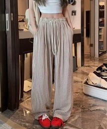ルーズストストライプパンツ