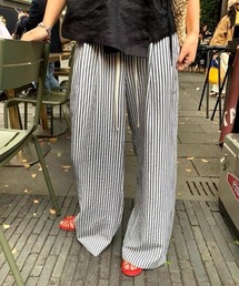 ルーズストストライプパンツ