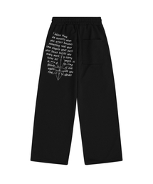 CARMID（カミド）の「ゴシックレタリングビッグロゴワイドパンツ[ブラック]（スウェットパンツ）」