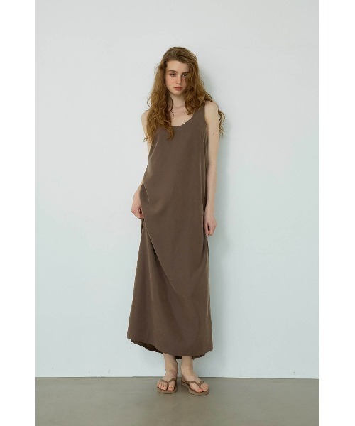 ALEXIA STAM（アリシアスタン）の「Satin Maxi Dress /サテンロングドレス（ワンピース・レディース・ブラック/ブラウン/ベージュ・M/S）」の2枚目の写真