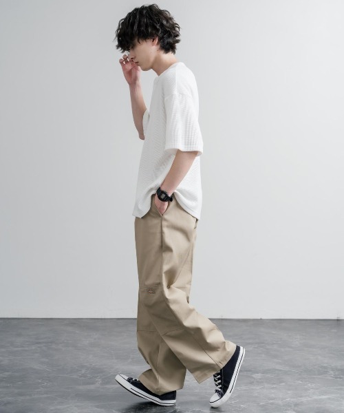 Dickies（ディッキーズ）の「DICKIES ディッキーズ Double Knee 85283 8.5オンスヘビーウェイトツイル ダブルニーワークパンツ（チノパンツ・メンズ・カーキ/ブラック・28/30/32/34/36）」の15枚目の写真
