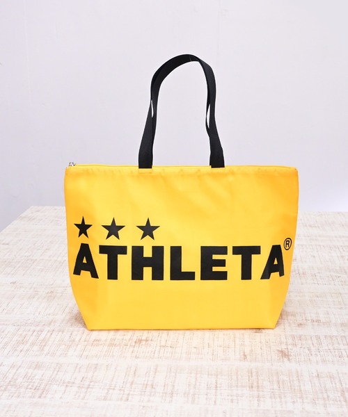 ATHLETA(アスレタ)の「≪ATHLETA≫夏のまとめ持ちもスマートに!冷気を逃がしにくい保冷仕様と、荷物をまとめやすい横長シルエットが魅力のしっかり入る大容量保冷トートバッグLサイズ(トートバッグ・レディース・イエロー/グリーン/ブルー/ブラック・L)」の7枚目の写真