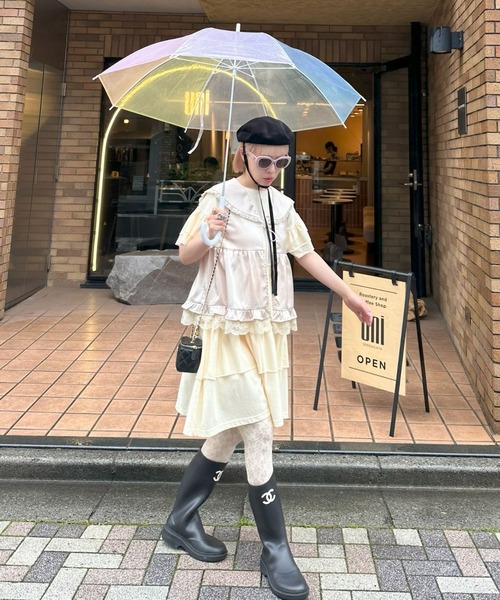 Alley Tokyo（アリートーキョー）の「セーラーサテンノースリブラウス（シャツ/ブラウス・レディース・ベージュ/ホワイト系/ブラウン系/ブラック・FREE）」の16枚目の写真