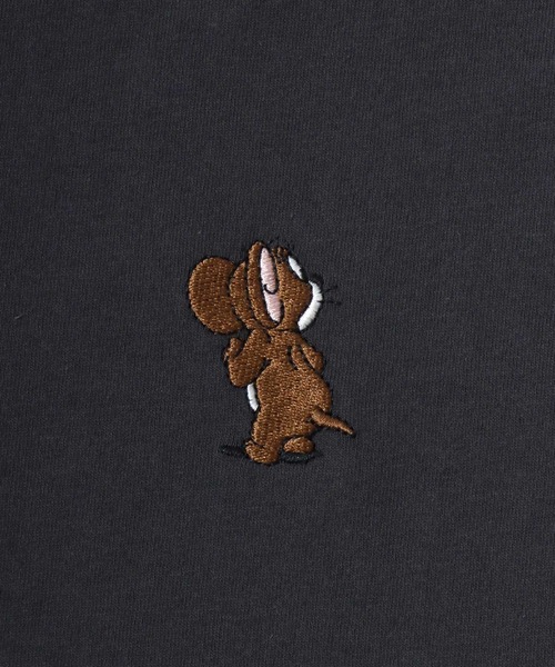 Tom&Jerry(トムアンドジェリー)の「2026AW Tom and Jerry/トムとジェリー オーバーサイズ ワンポイント刺繍 袖プリント 長袖Tシャツ ロンT レディース メンズ(Tシャツ/カットソー・レディース・スミクロ/ブラック系その他/グレイッシュベージュ/アイボリー・LL/L/M)」の20枚目の写真