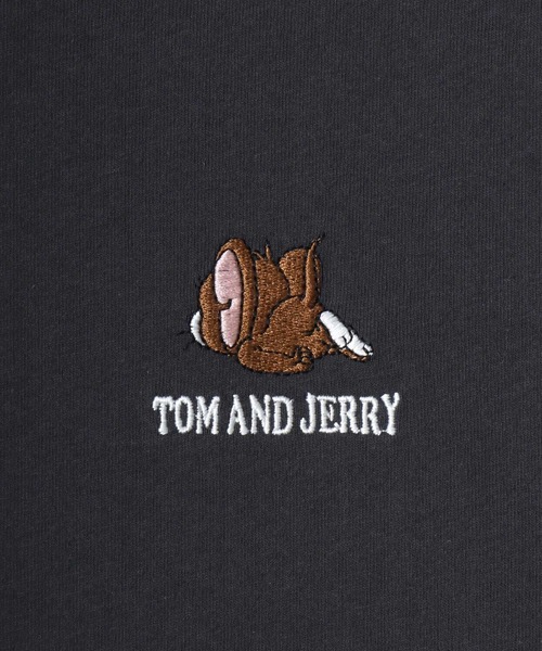 Tom&Jerry(トムアンドジェリー)の「2026AW Tom and Jerry/トムとジェリー オーバーサイズ ワンポイント刺繍 袖プリント 長袖Tシャツ ロンT レディース メンズ(Tシャツ/カットソー・レディース・スミクロ/ブラック系その他/グレイッシュベージュ/アイボリー・LL/L/M)」の21枚目の写真