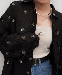 CIAOPANIC TYPY | 【yomo企画】シアー刺繍袖ギャザーシャツ(シャツ/ブラウス)