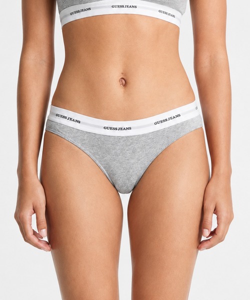 GUESS JEANS（ゲスジーンズ）の「【GUESS JEANS ゲス ジーンズ】レディースショーツ 1P スタンダードカット Brief（ショーツ・レディース・ブラック/杢グレー・M/S/XS）」の2枚目の写真