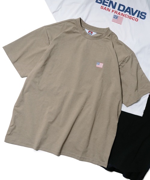 BEN DAVIS(ベンデイビス)の「【WEB限定】 BEN DAVIS UV PROTECT DRY TEE/吸水速乾 UVカット 消臭加工 イージーケア(Tシャツ/カットソー・メンズ・ベージュ/ブラック/ホワイト・MEDIUM/LARGE/X-LARGE)」の6枚目の写真