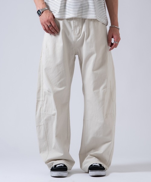 OXA(オグザ)の「ウォッシュドチノパンツ(チノパンツ・メンズ・ネイビー/ブラック/ホワイト・LARGE/MEDIUM)」の5枚目の写真